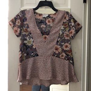 Anthropologie floral top